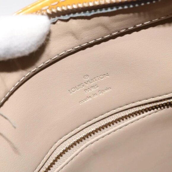 LOUIS VUITTON Monogram Vernis Houston Hand Bag Beige - Picture 13 of 14